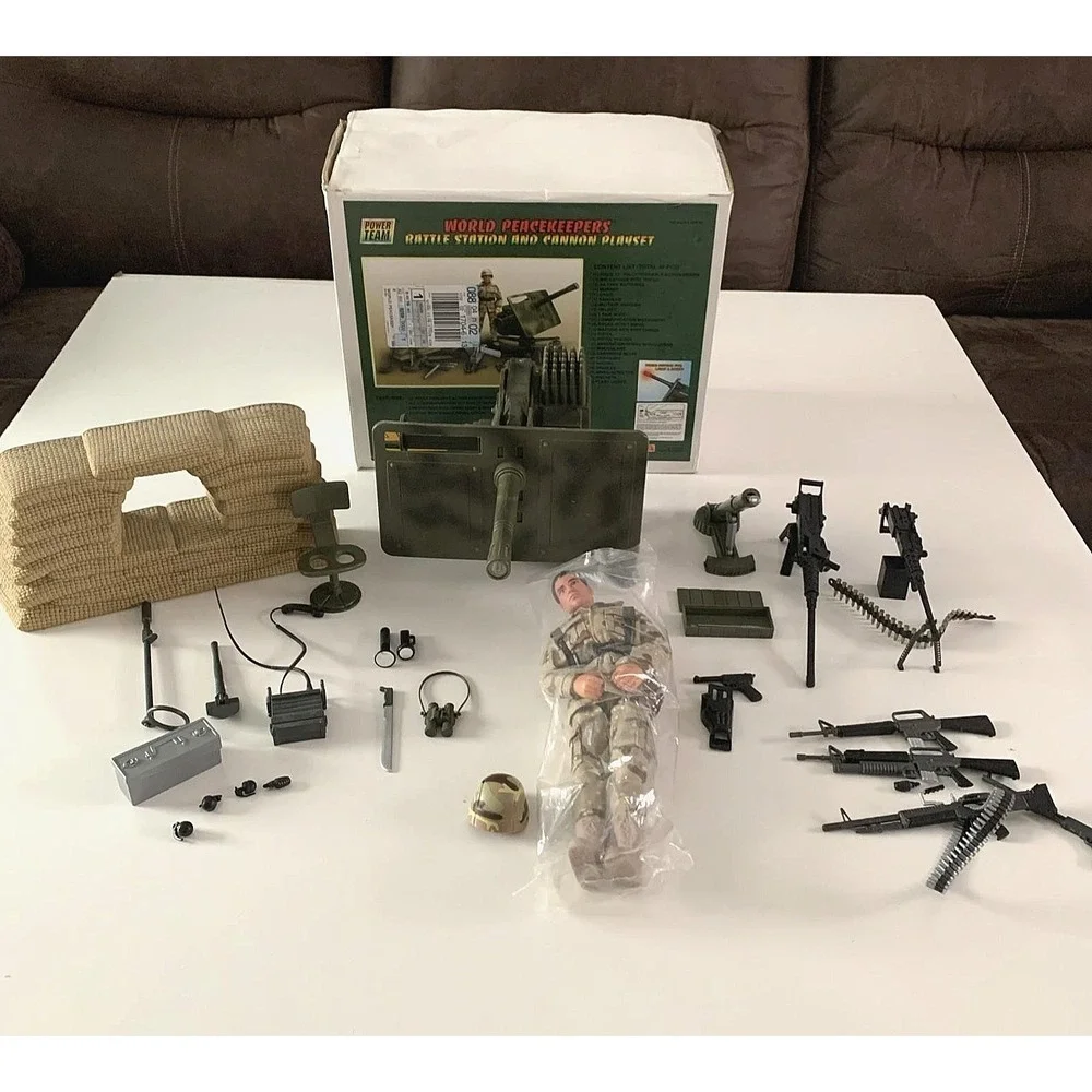 Rare Power Team World Peacekeepers Battle Station & Cannon Set NEW Open Box